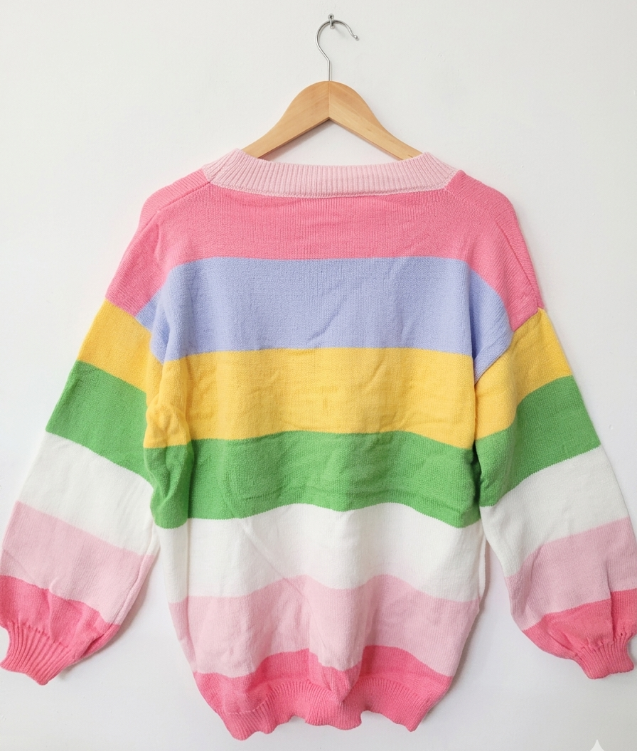 Sweater rainbow pastel