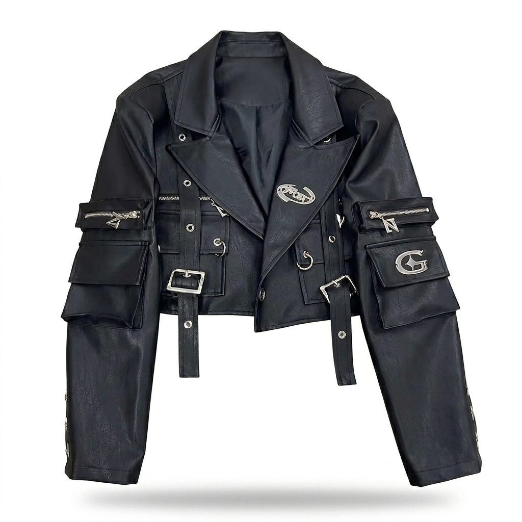Chaqueta biker cyberpunk