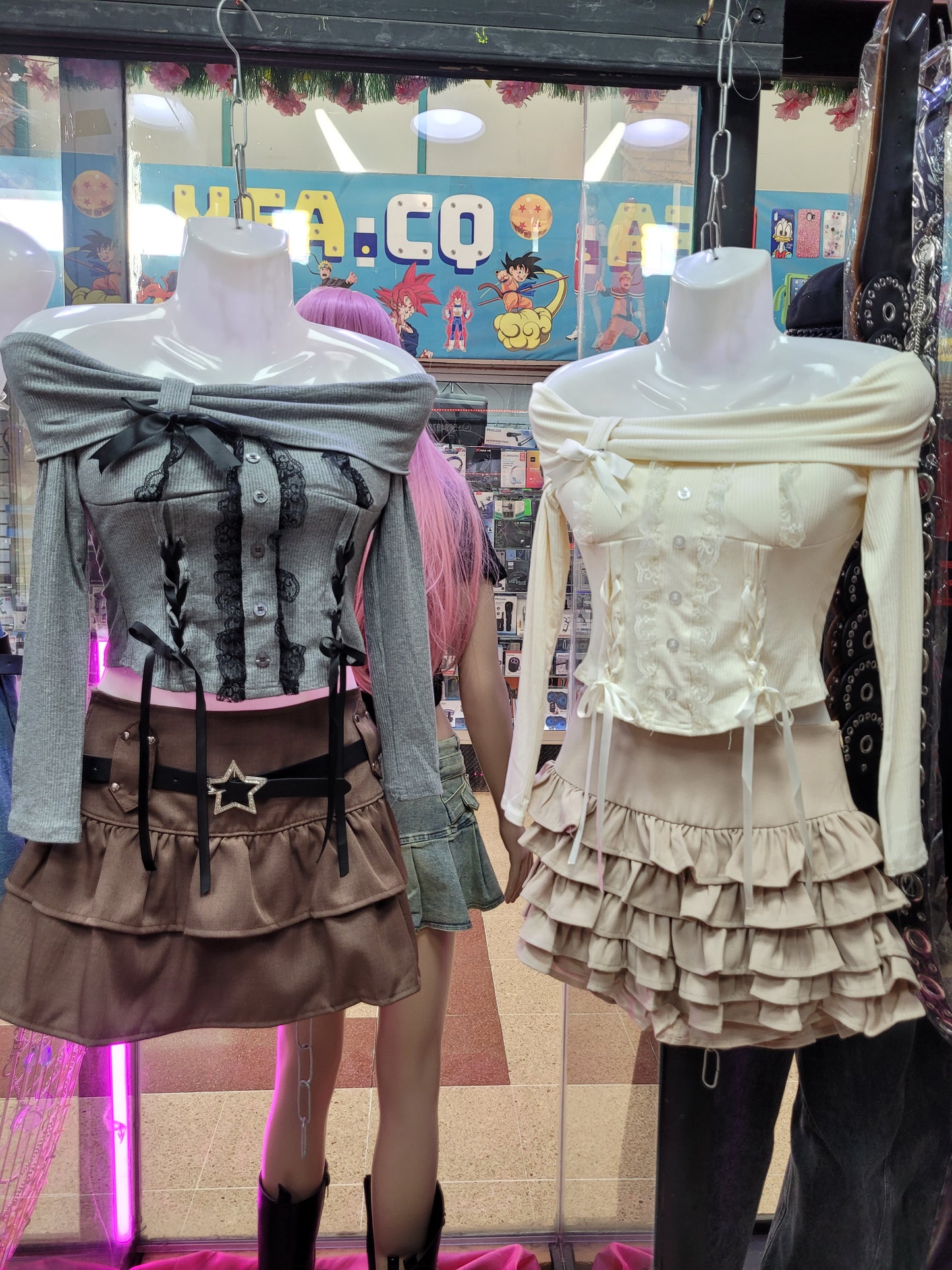 Falda 2 vuelos con cinturón