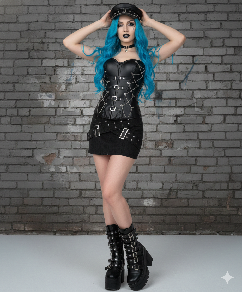 Corset Dark ecocuero
