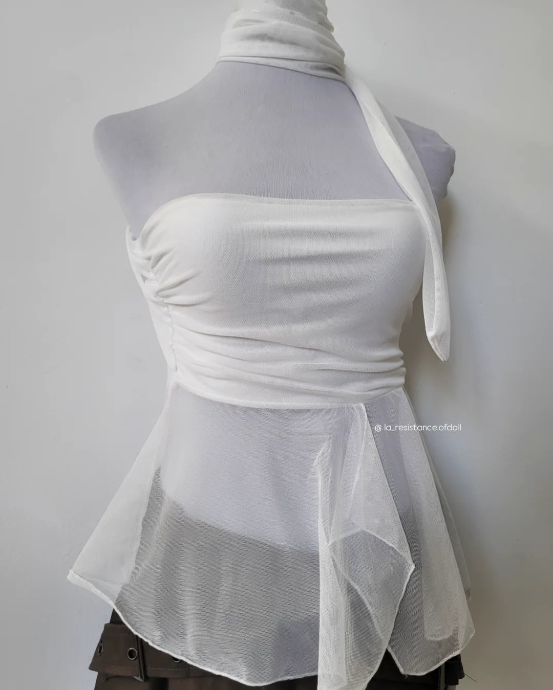 Top Strapless Hada blanco