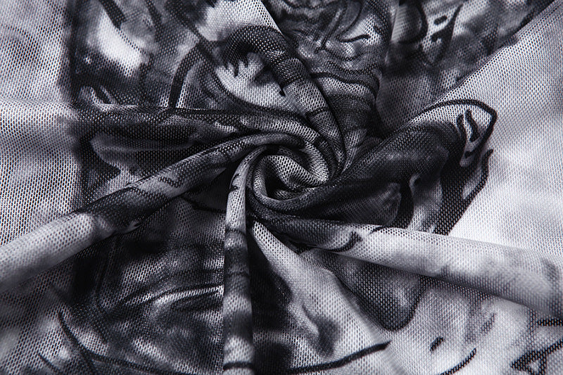 Vestido malla dragon