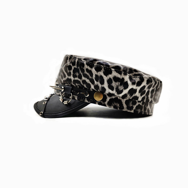 Boinas Visera punk animal print