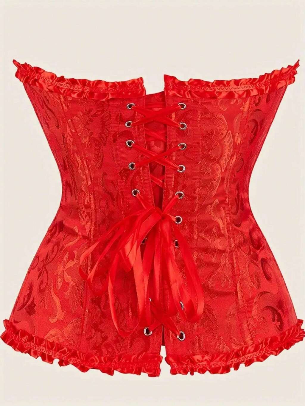Corset victoriano rojo vivo