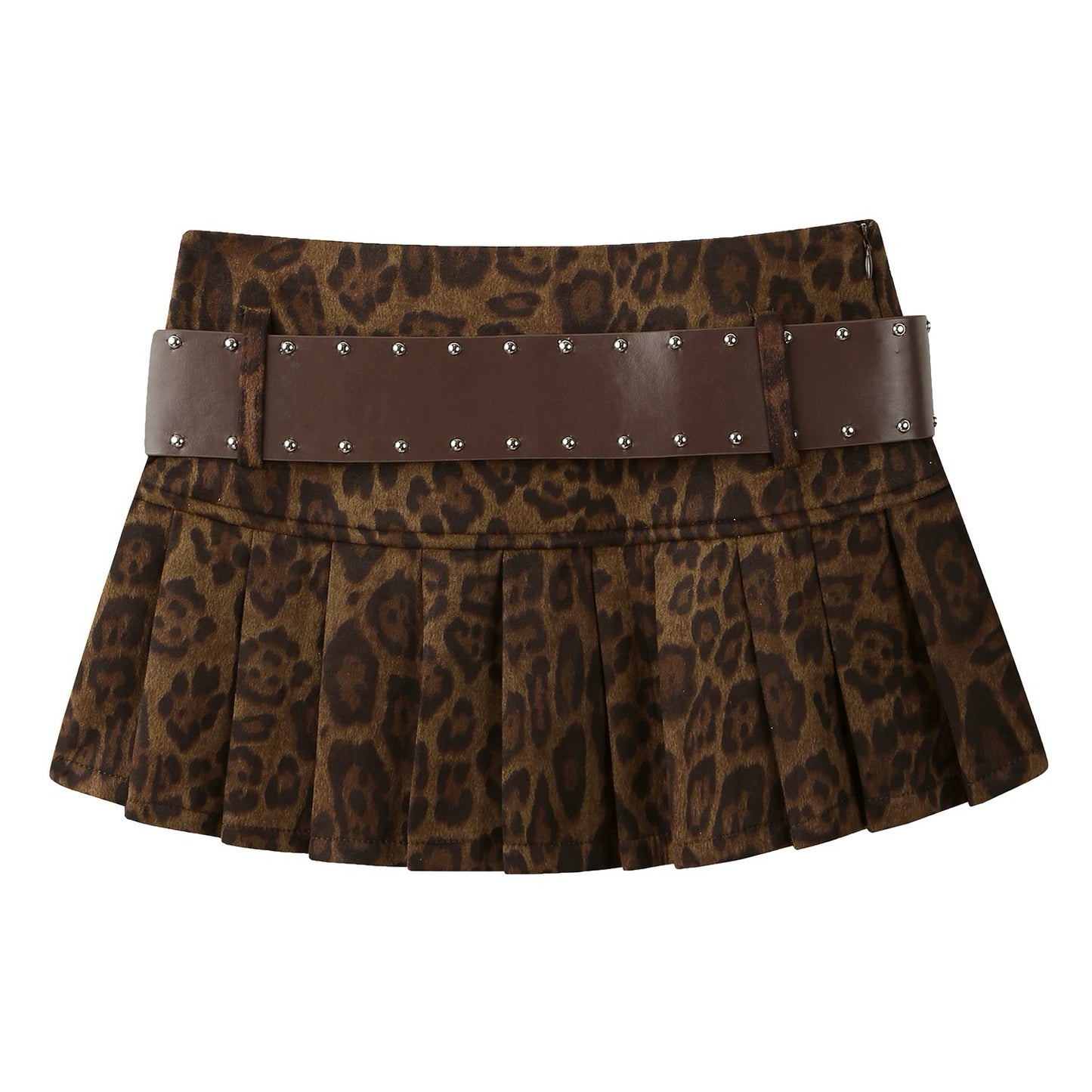 Mini falda Leopardo con cinturón