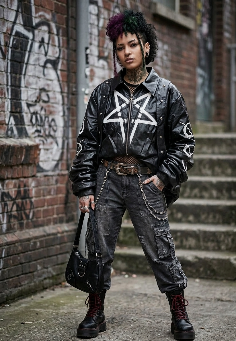 Chaqueta goth pentagrama Exclusiva