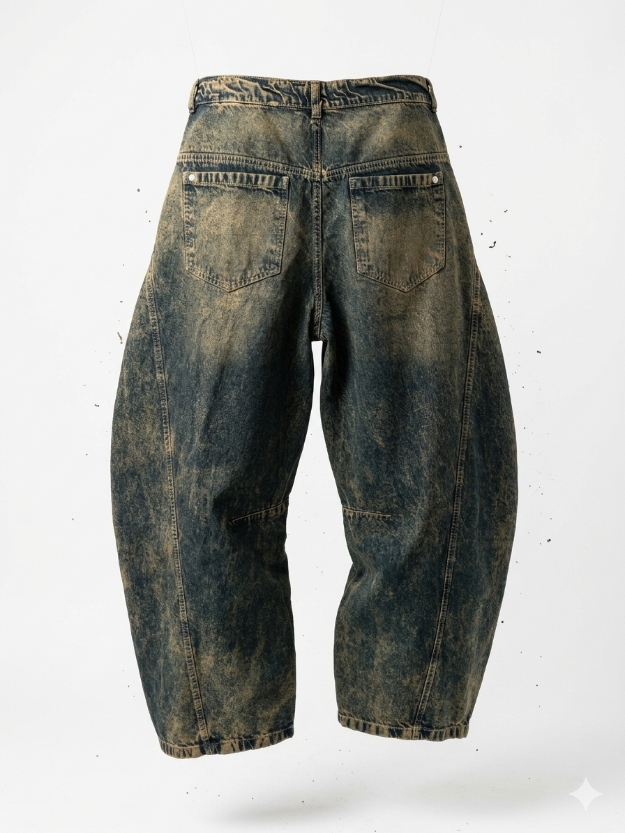Pantalón Baggy #Ocre DESTROYED Nacional
