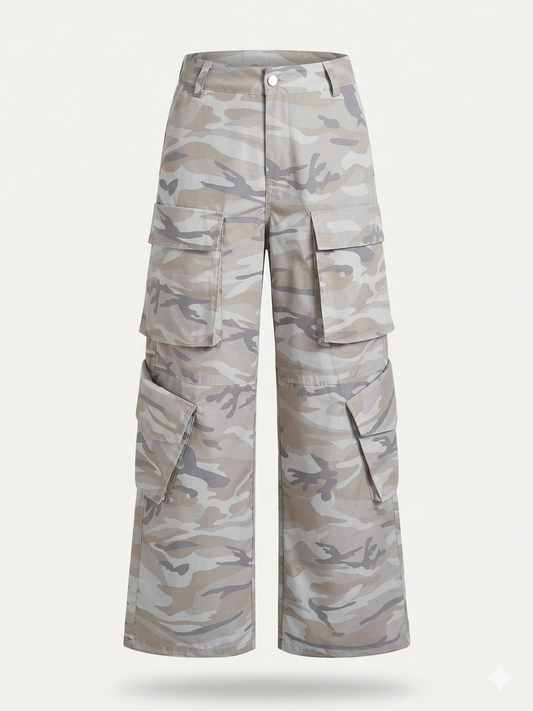 Pantalon cargo Camuflage claro