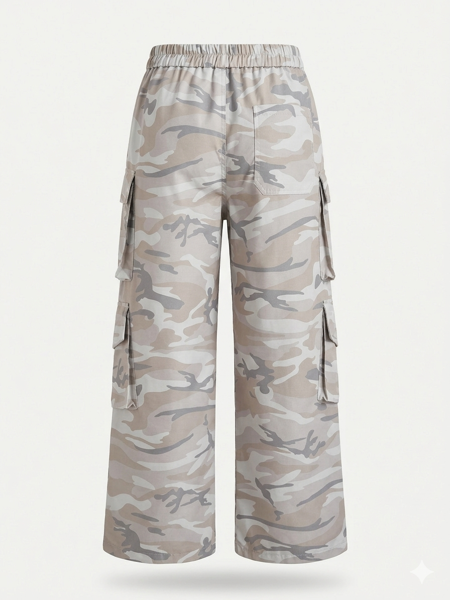 Pantalon cargo Camuflage claro