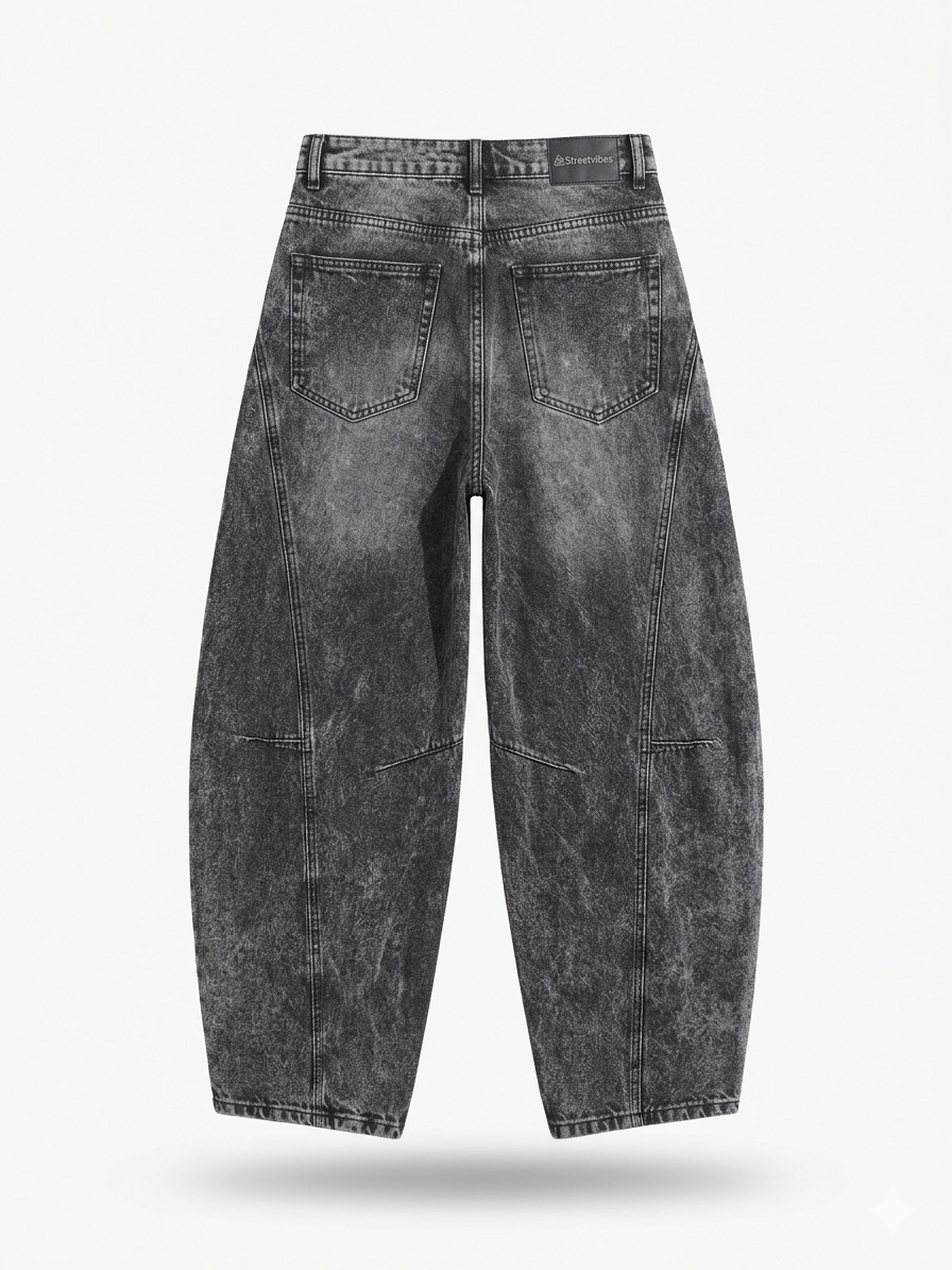 Pantalon baggy gris #destroyed
