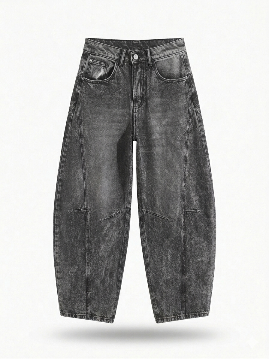 Pantalon baggy gris #destroyed