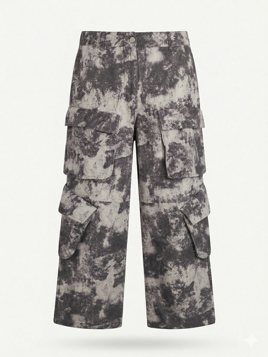 Pantalon Cargo Camuflage oscuro