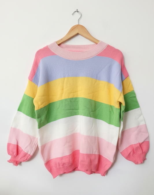 Sweater rainbow pastel