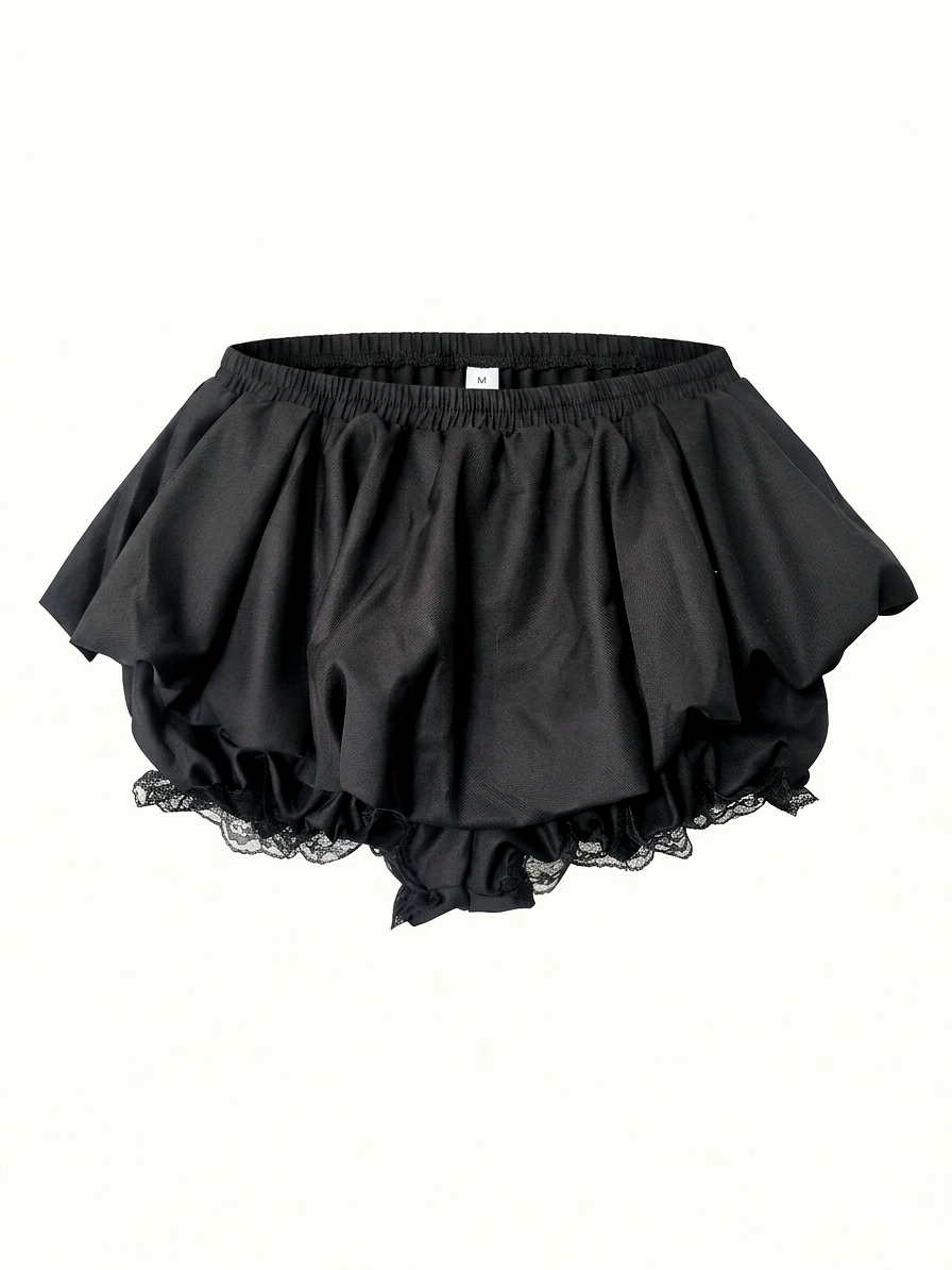 Micro falda globo short fruncido