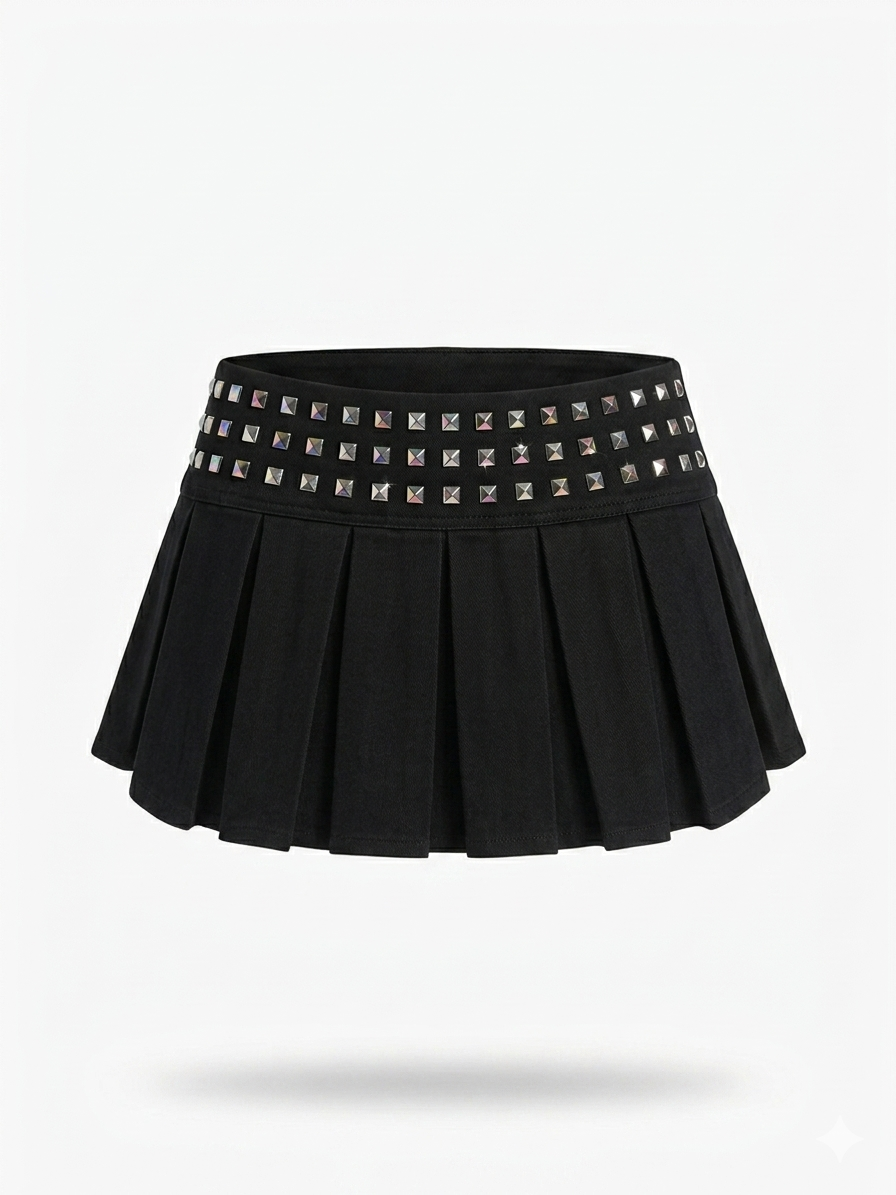 Mini falda tachas y2k-punked