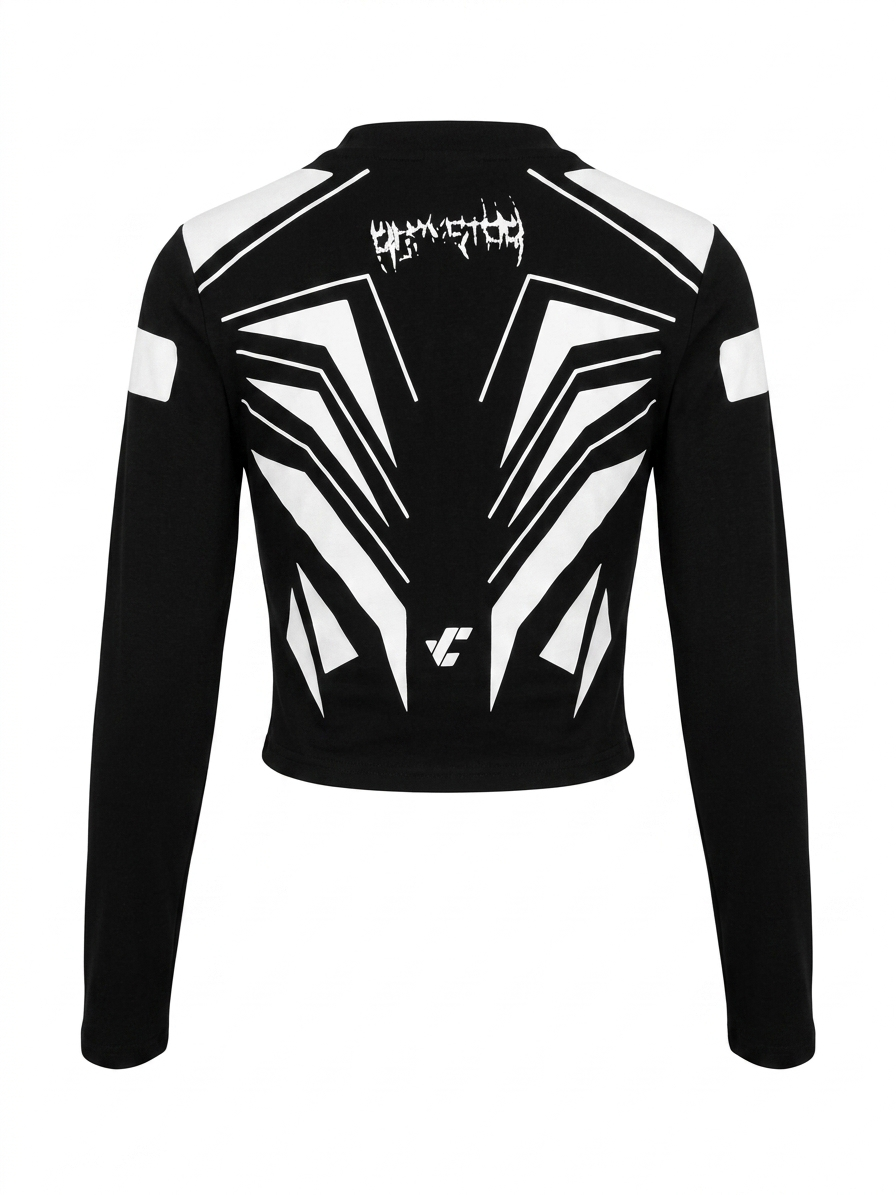 Polera futurista geometríca unisex