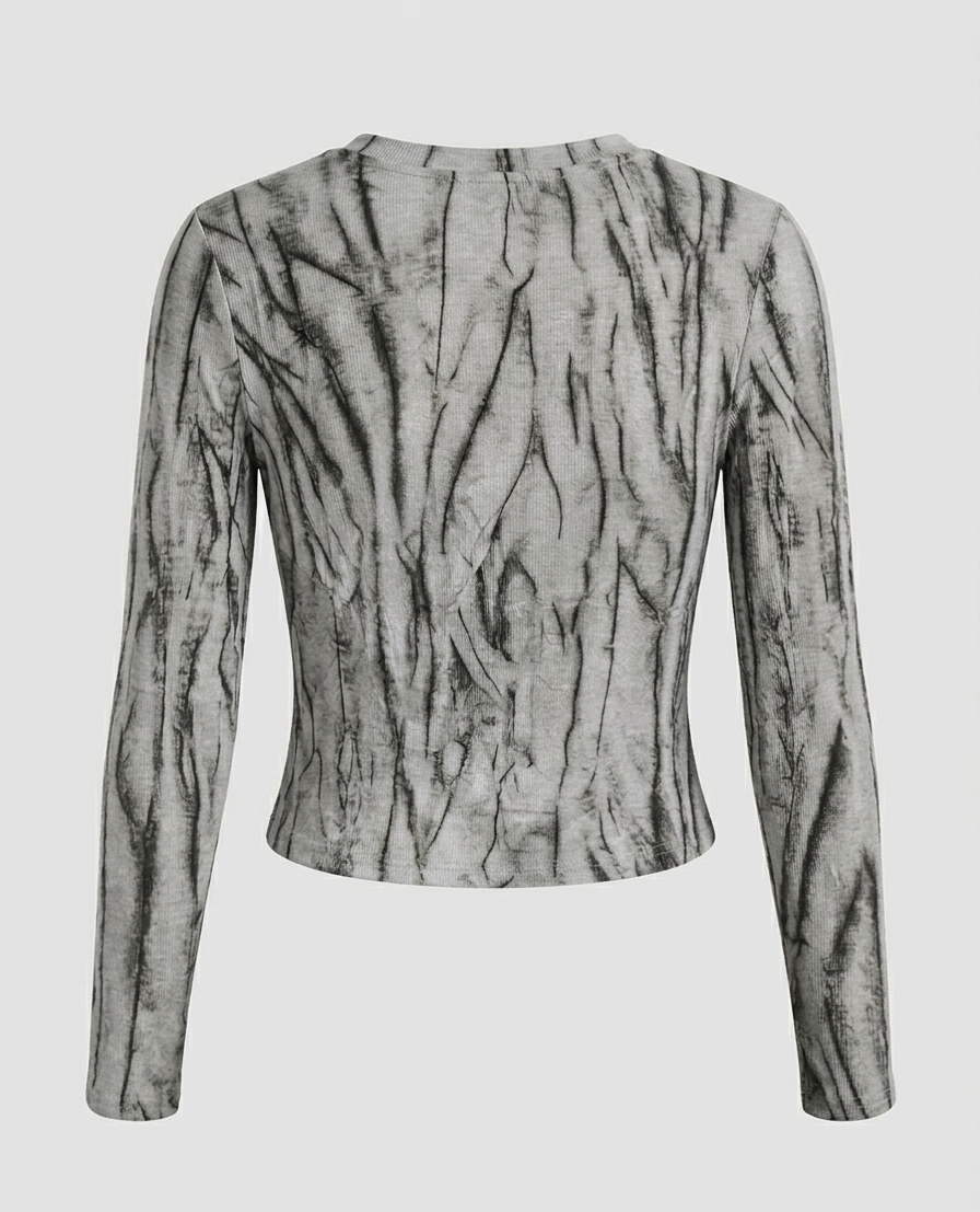 Polera Apologise asimetrica acidwash