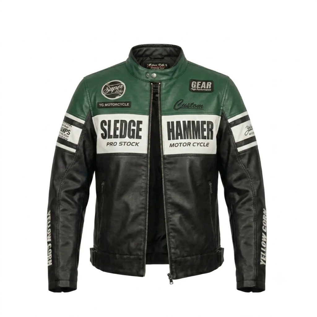 Chaqueta moto Hammer verde