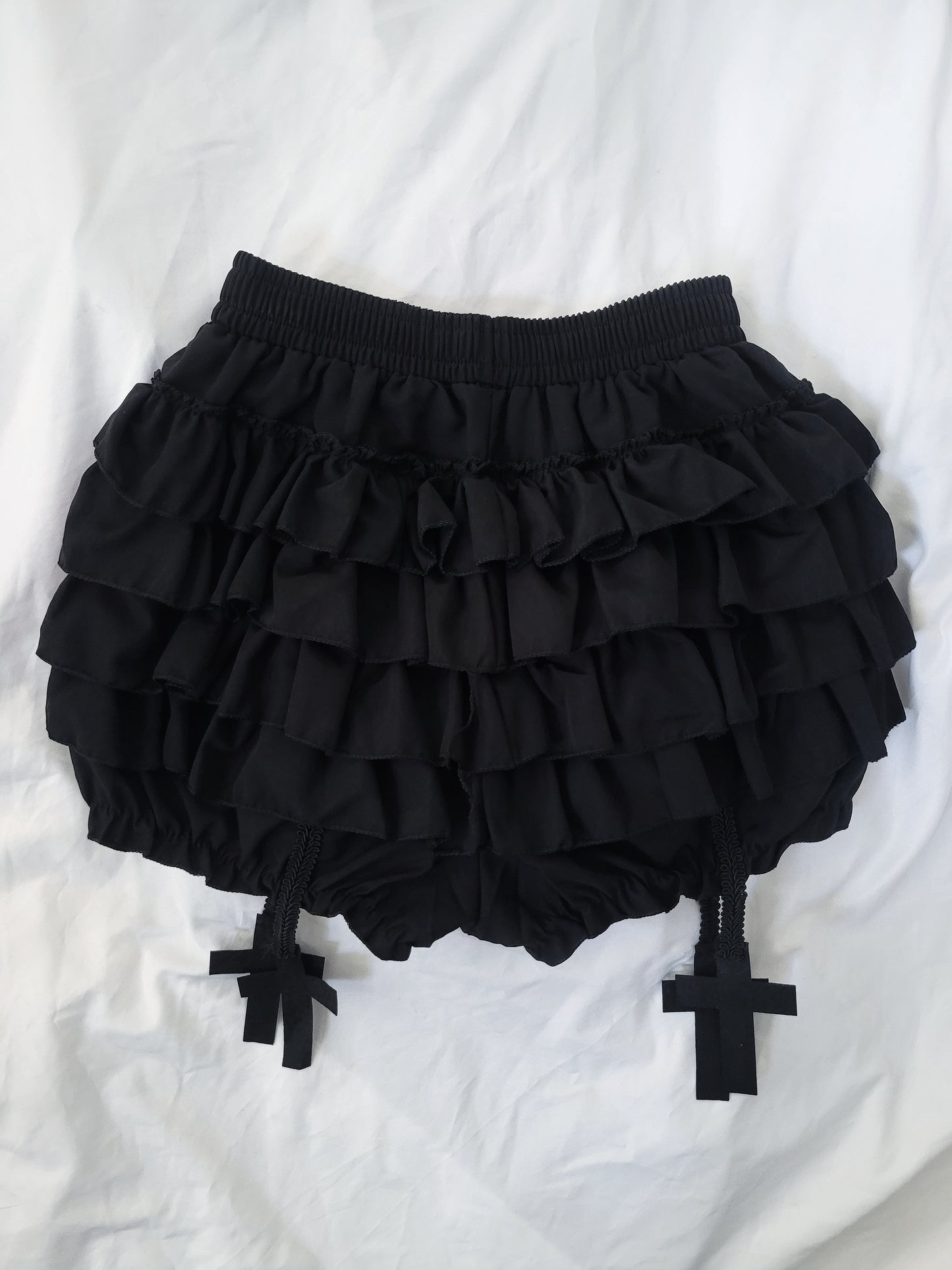 Falda Short vuelitos goth