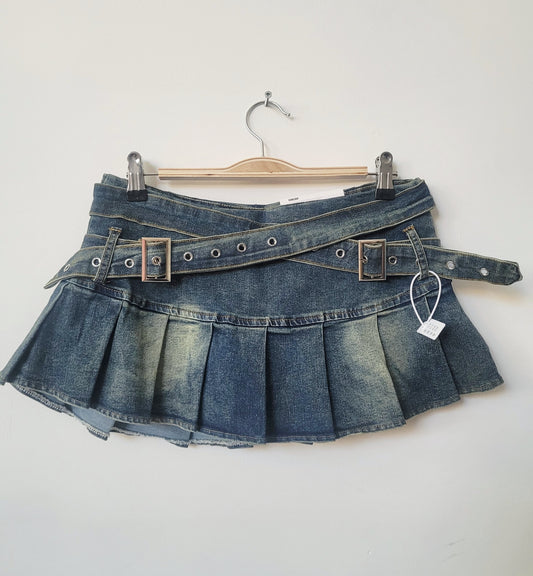 Falda Mini denim cruzada
