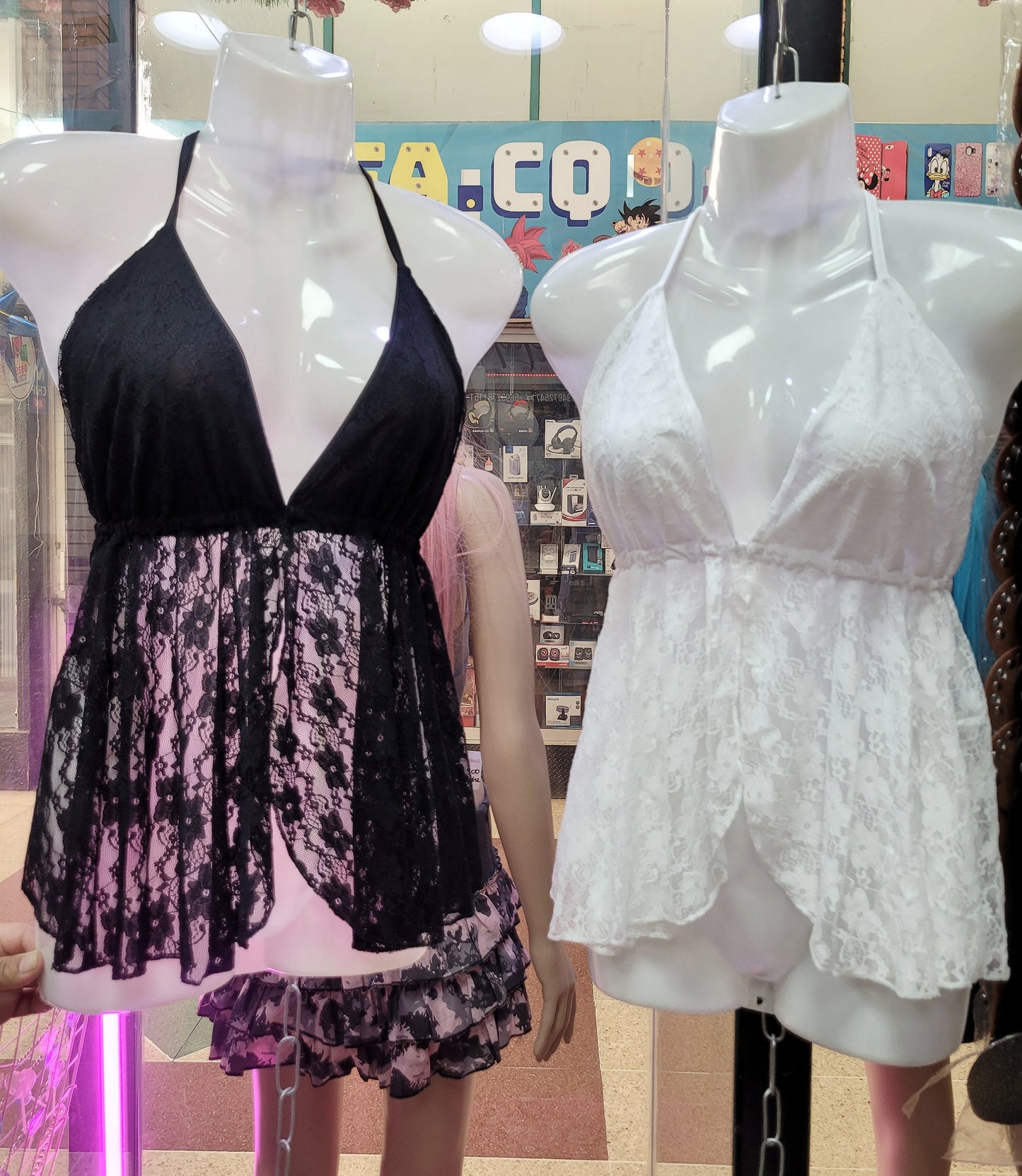 Top halter de encaje tendencia