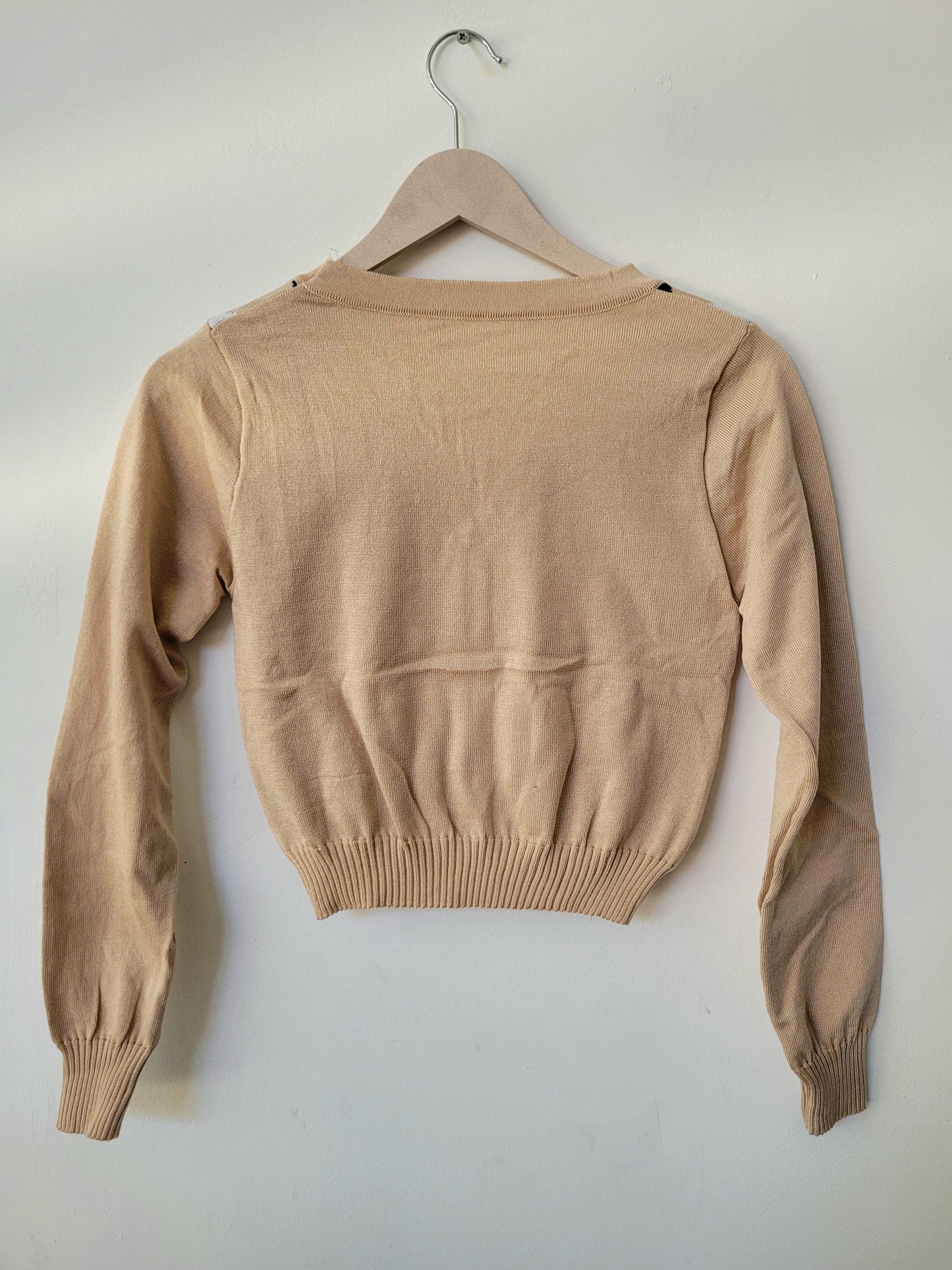 Cardigan Beige rombos