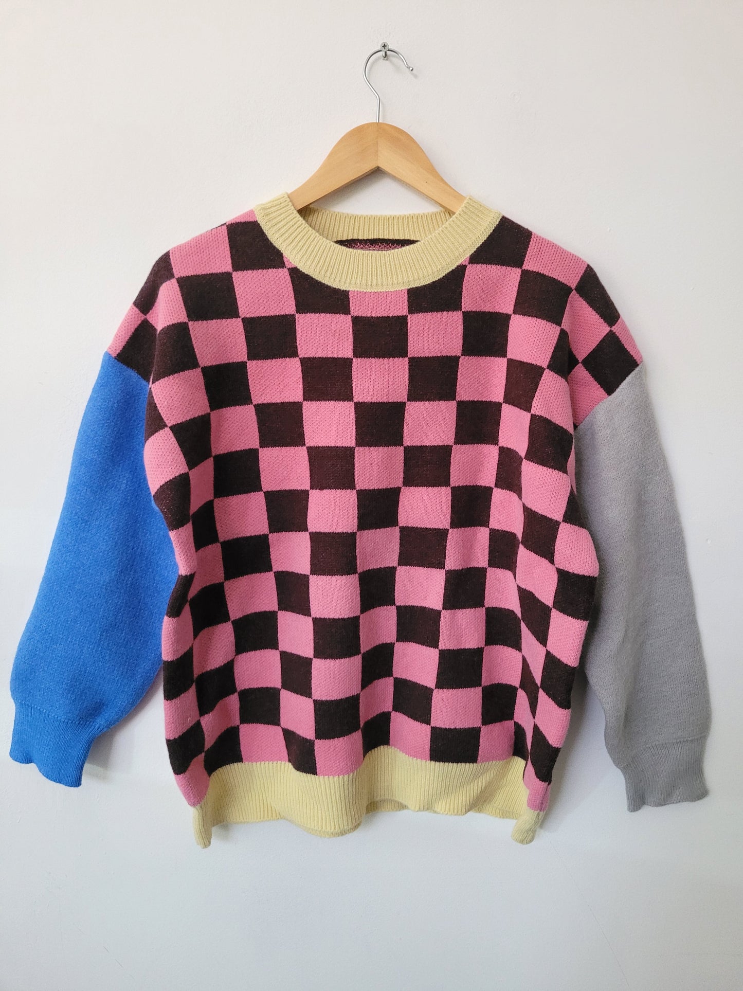 Chaleco ajedrez mangas bicolor