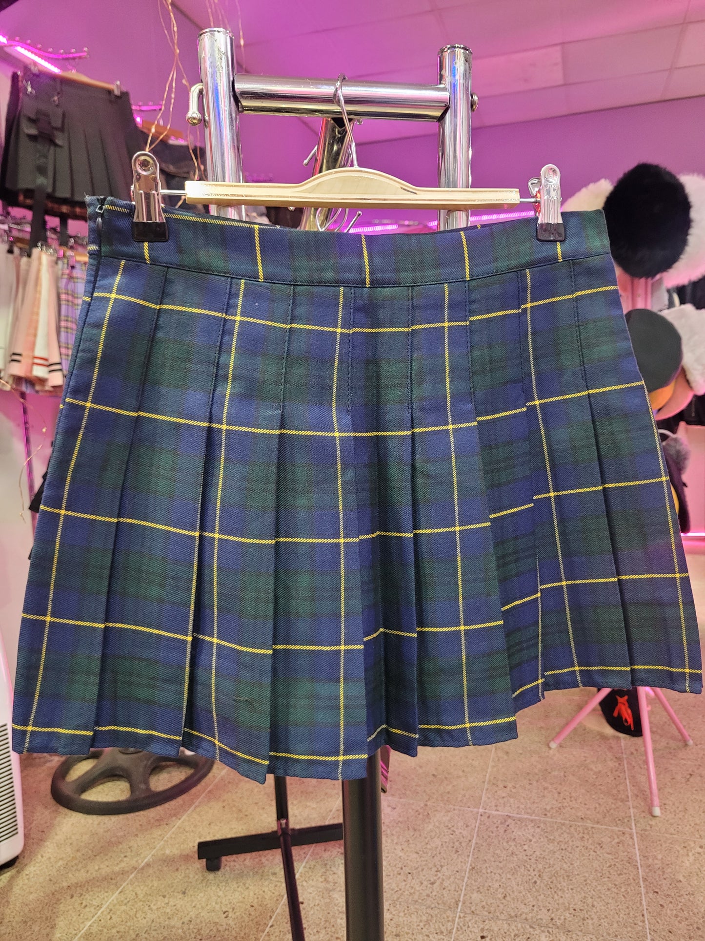 Falda tableada Grunge