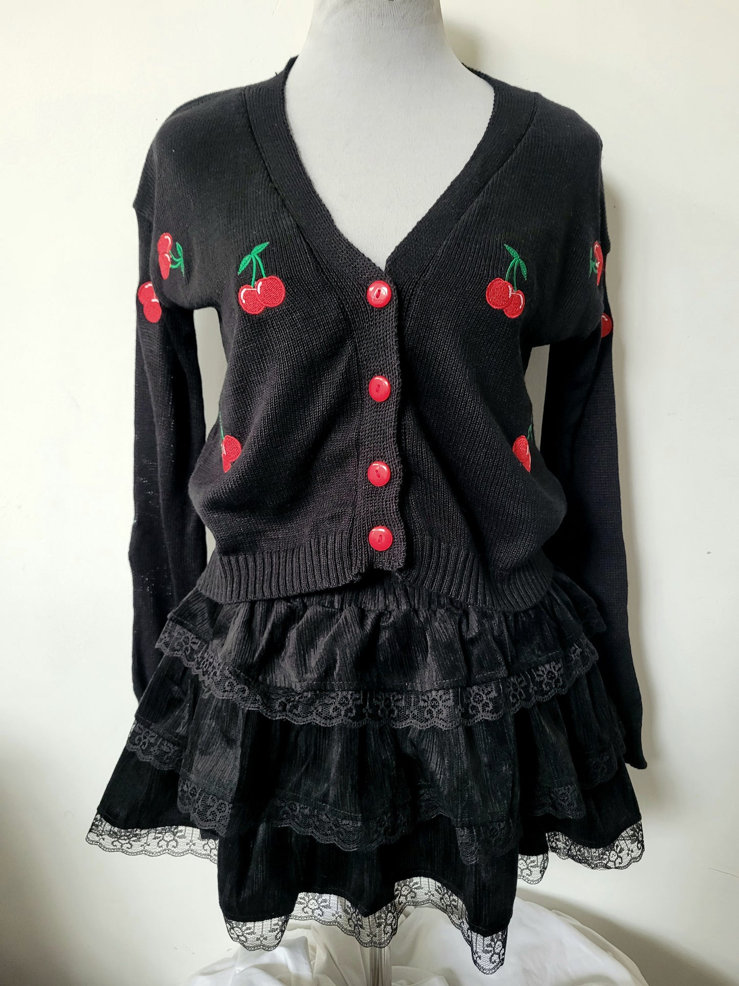 Cardigan guindas de punto
