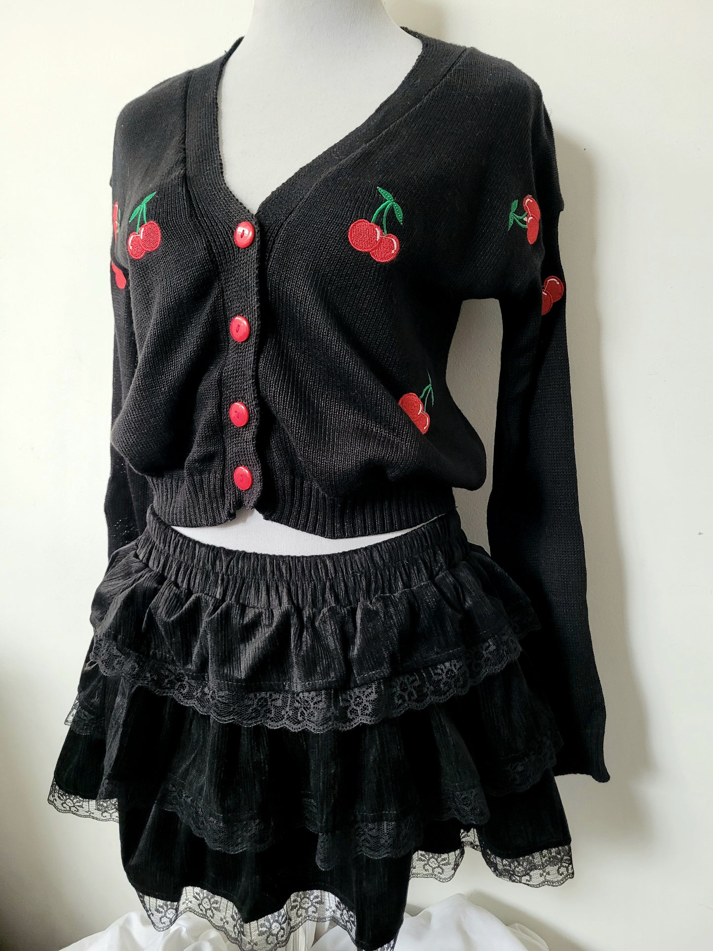 Cardigan guindas de punto