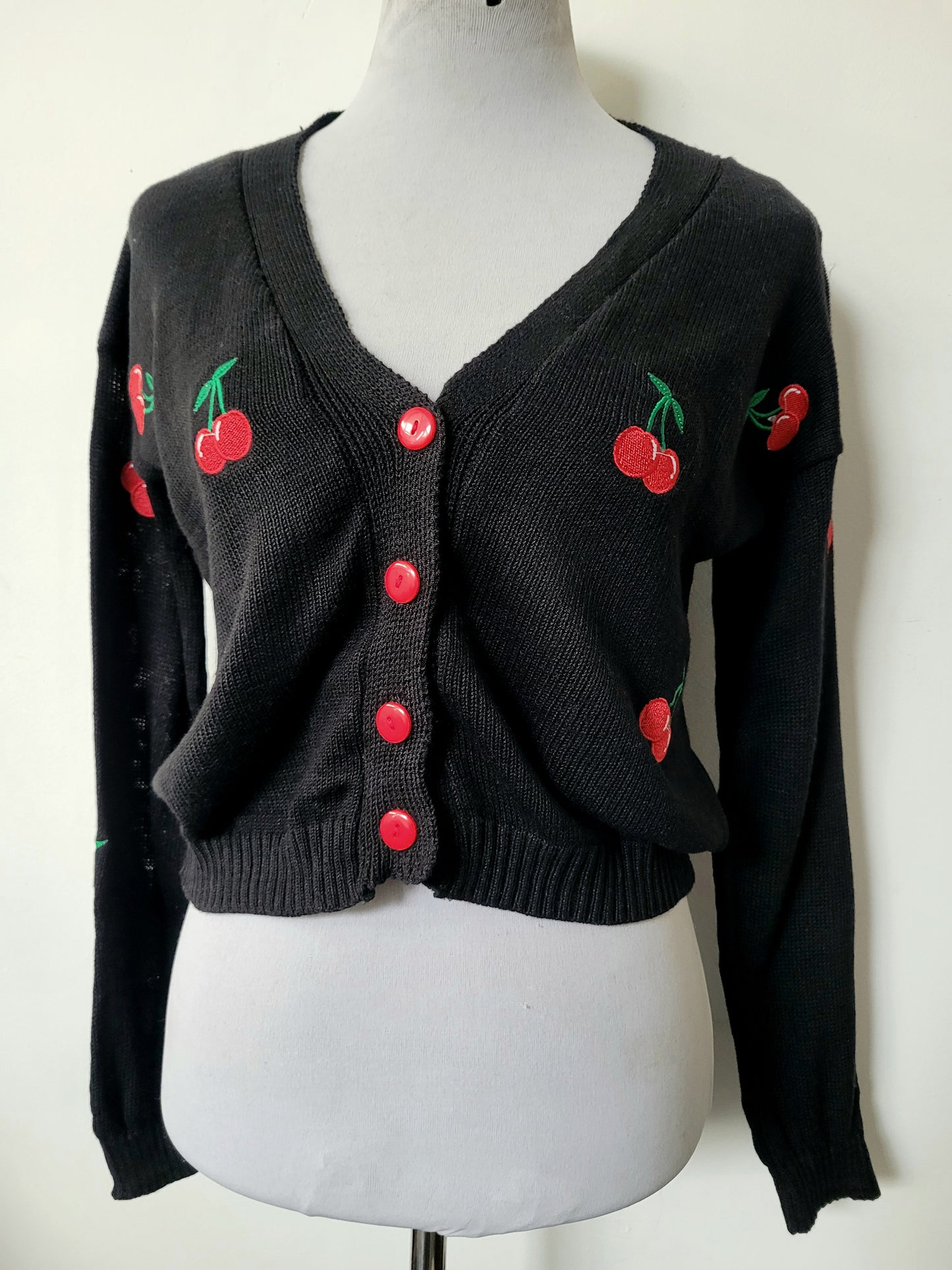 Cardigan guindas de punto
