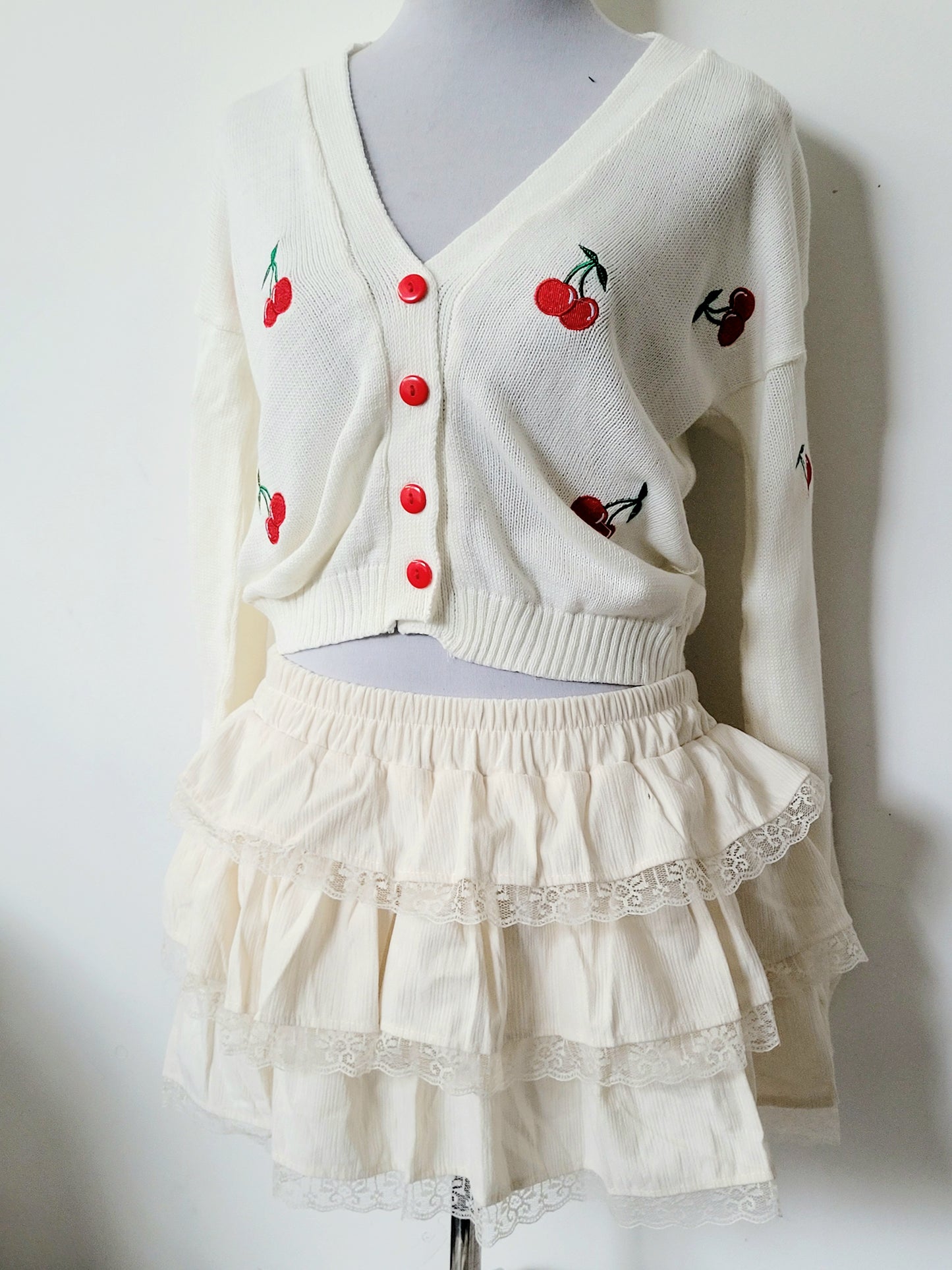 Cardigan guindas de punto