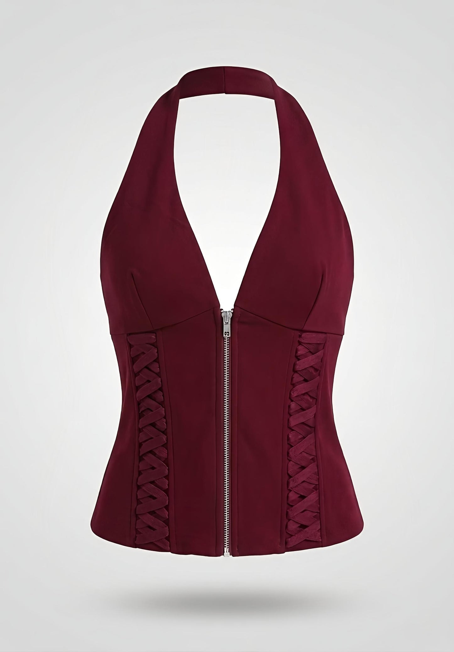 Top corset halter burgundy