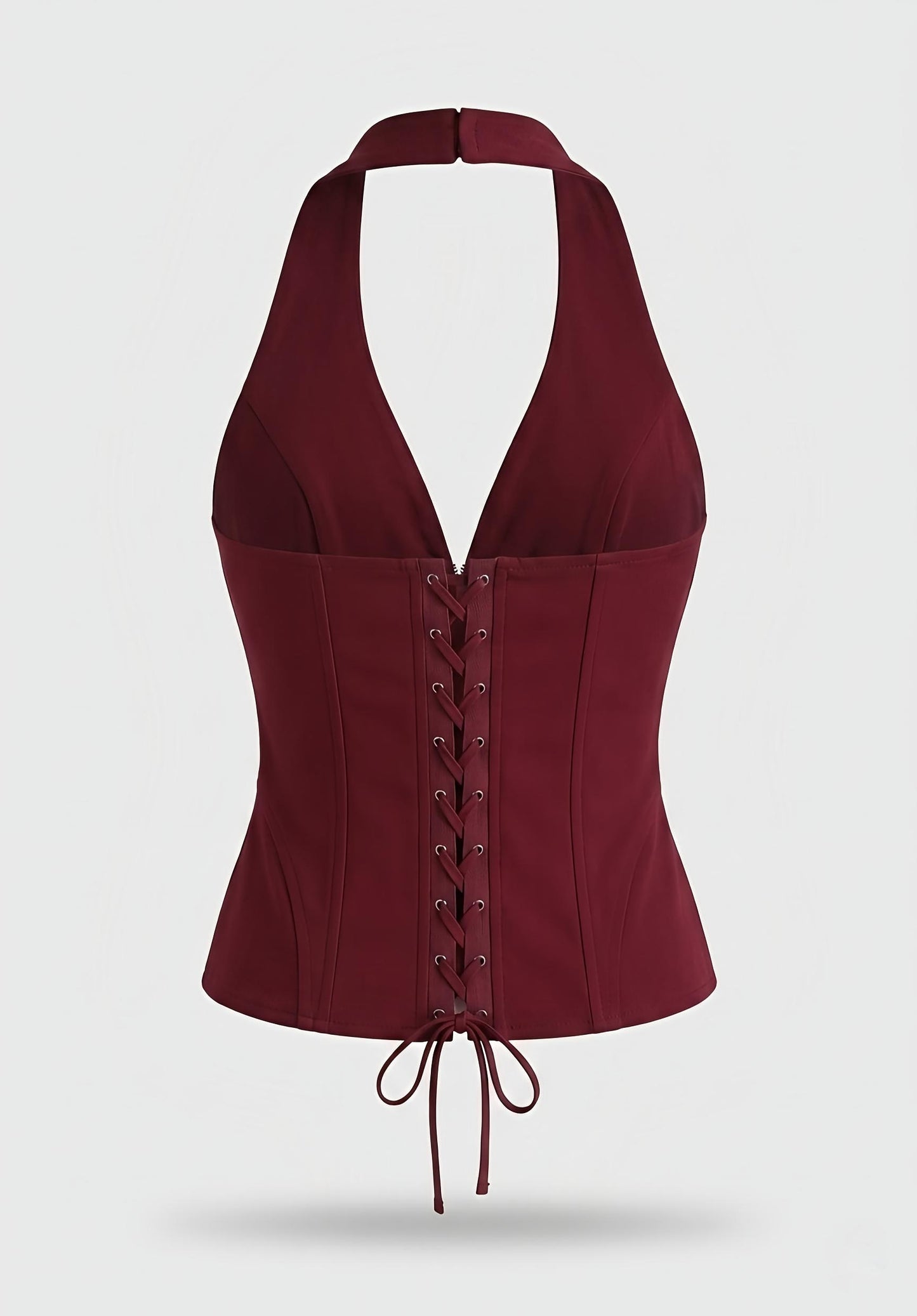 Top corset halter burgundy