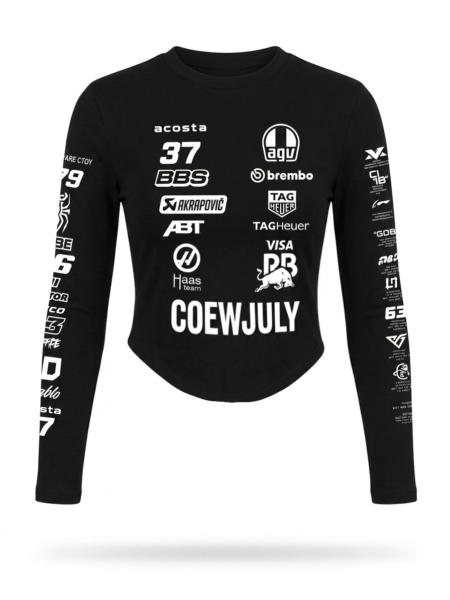 Polera estilo racing unisex