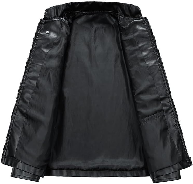 Chaqueta ecocuero estilo racing