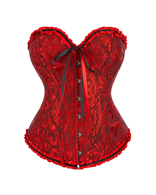 Corset Victoriano Rojo gotico