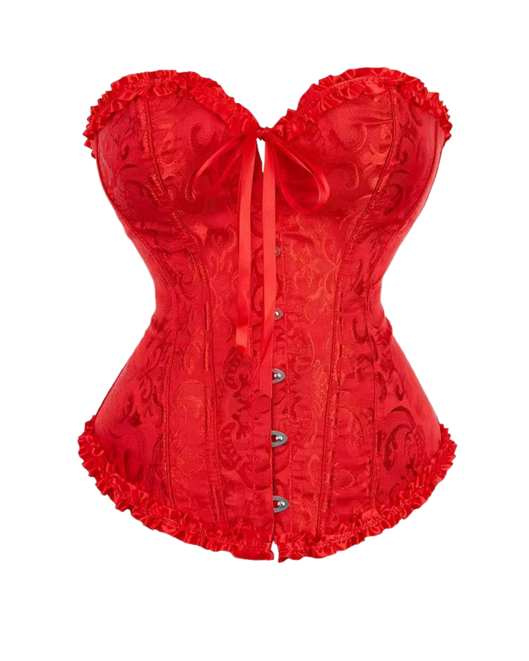 Corset victoriano rojo vivo