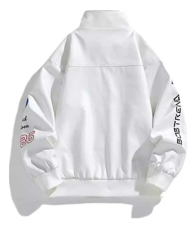 Chaqueta Blanca ecocuero Moto-core
