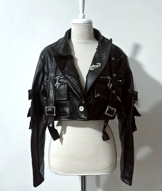 Chaqueta biker cyberpunk