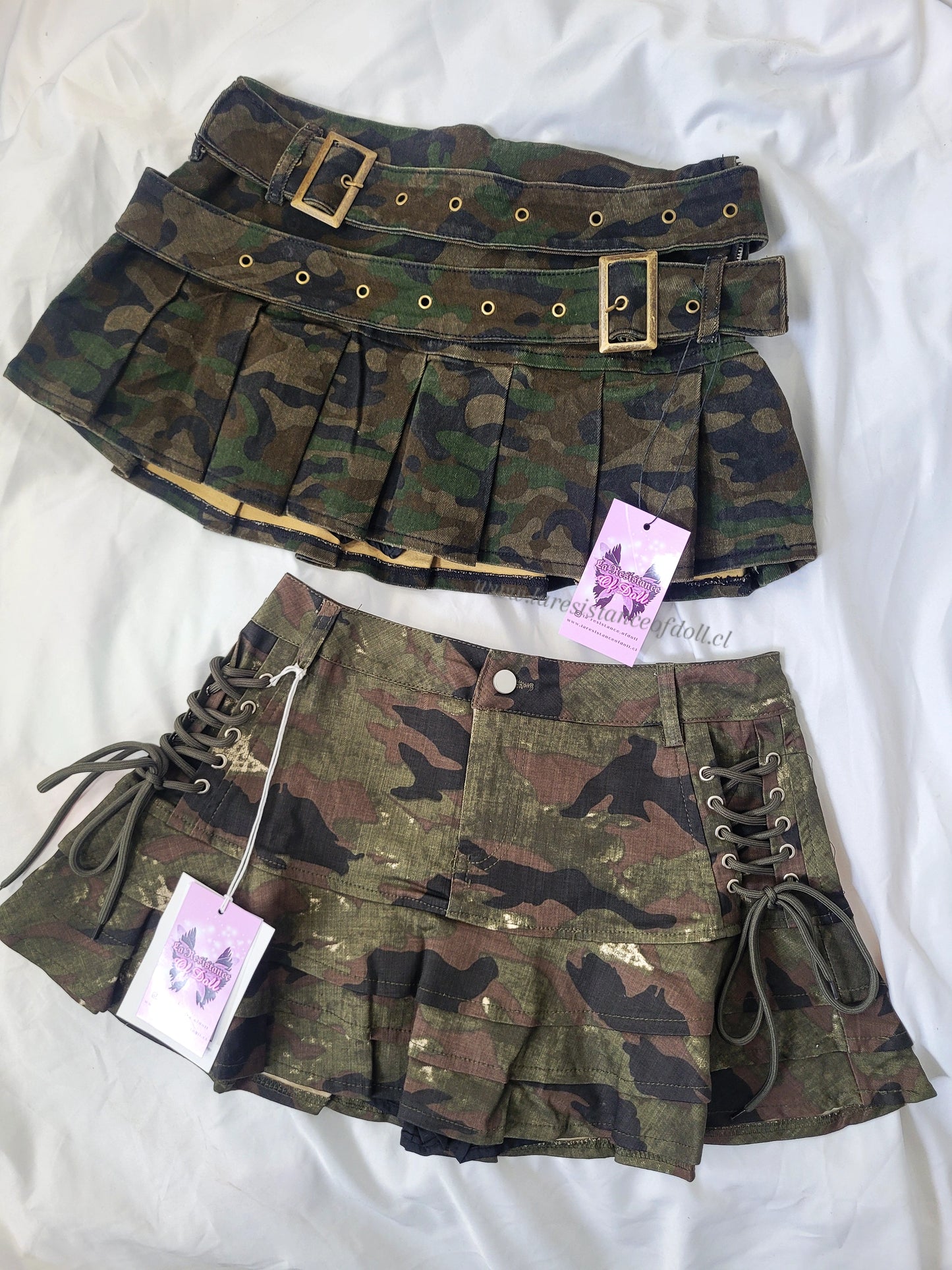 Minifalda CAMO 3 vuelos