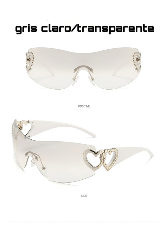 Lentes y2k corazones