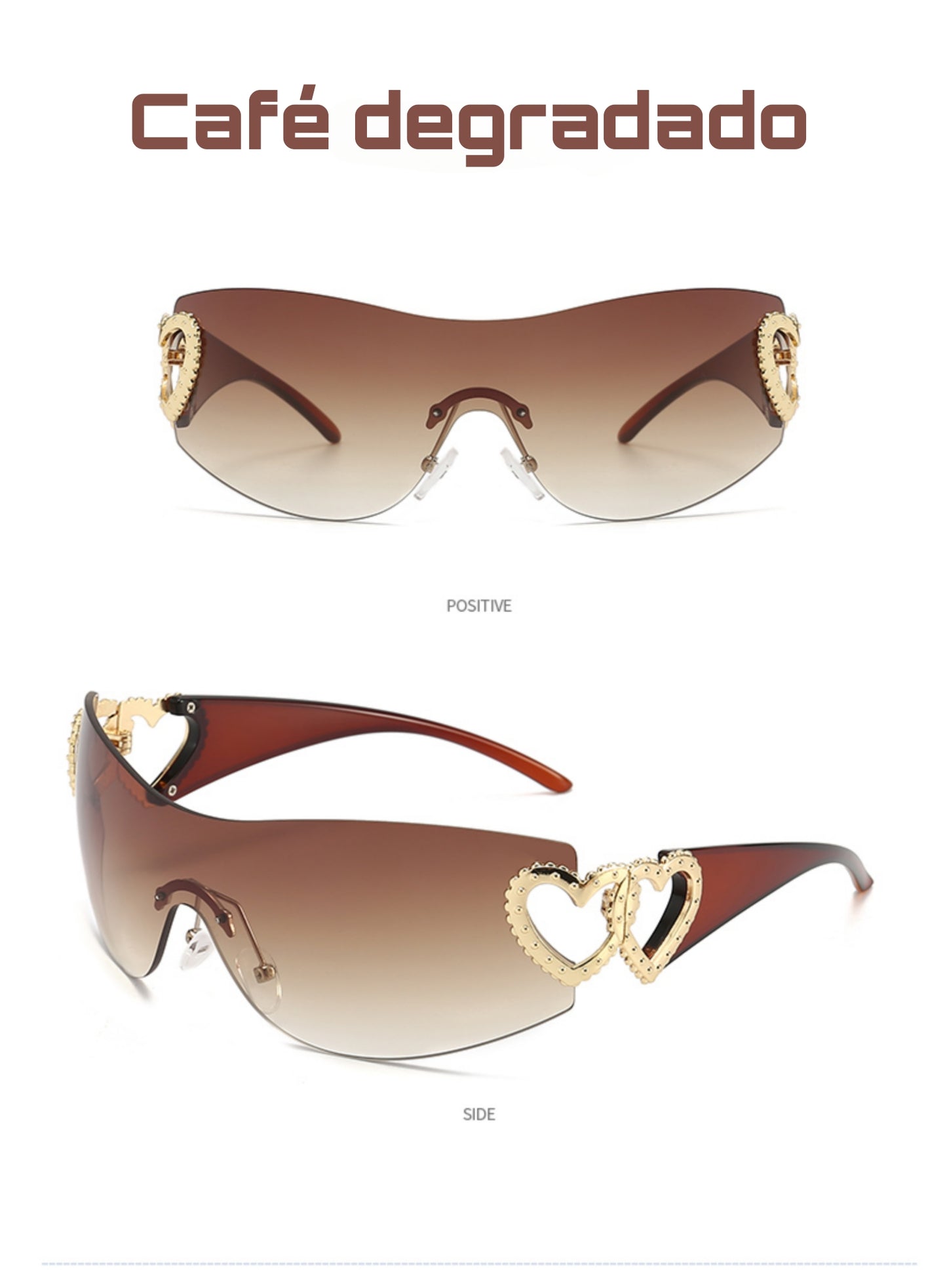 Lentes y2k corazones