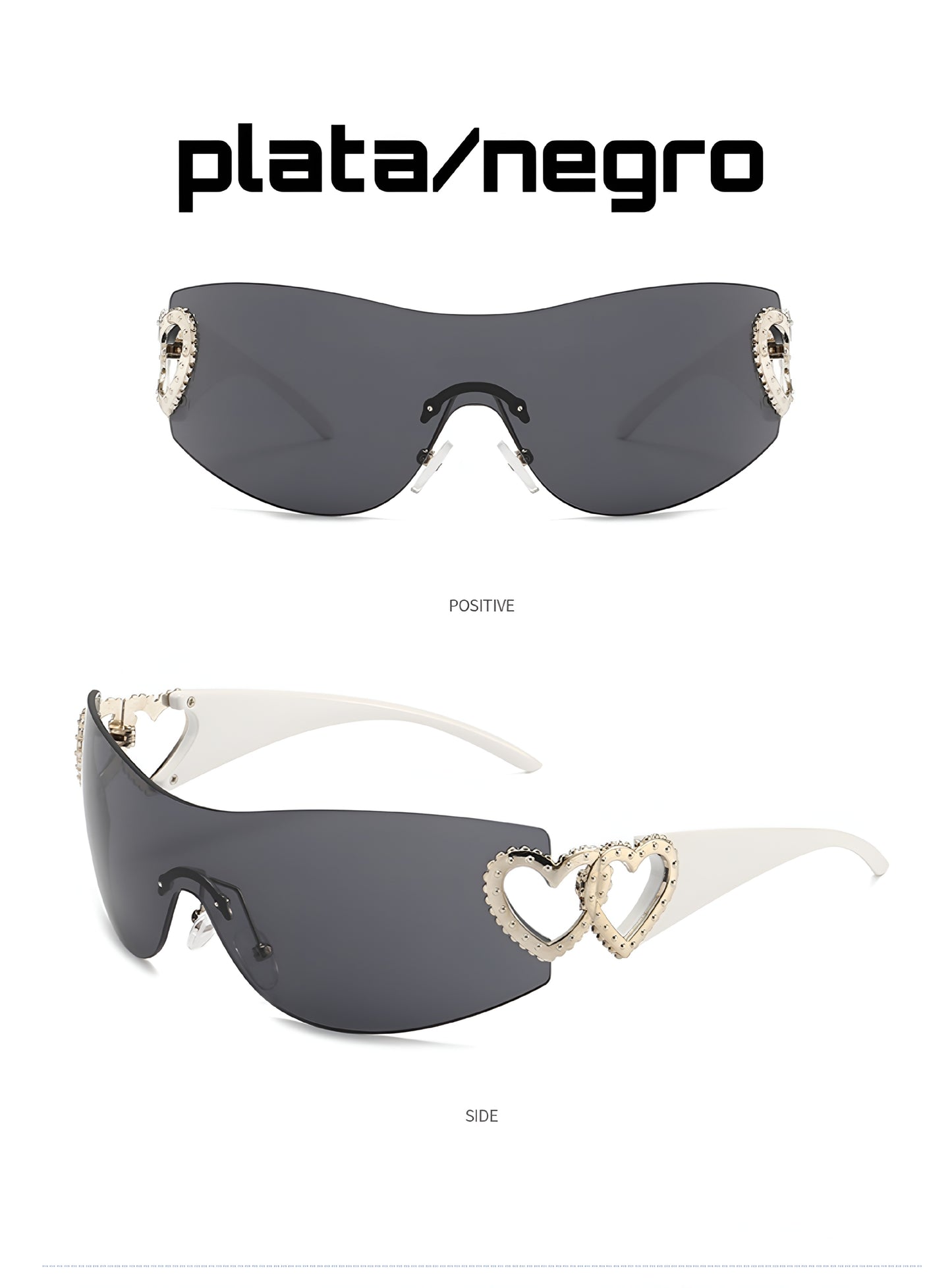 Lentes y2k corazones