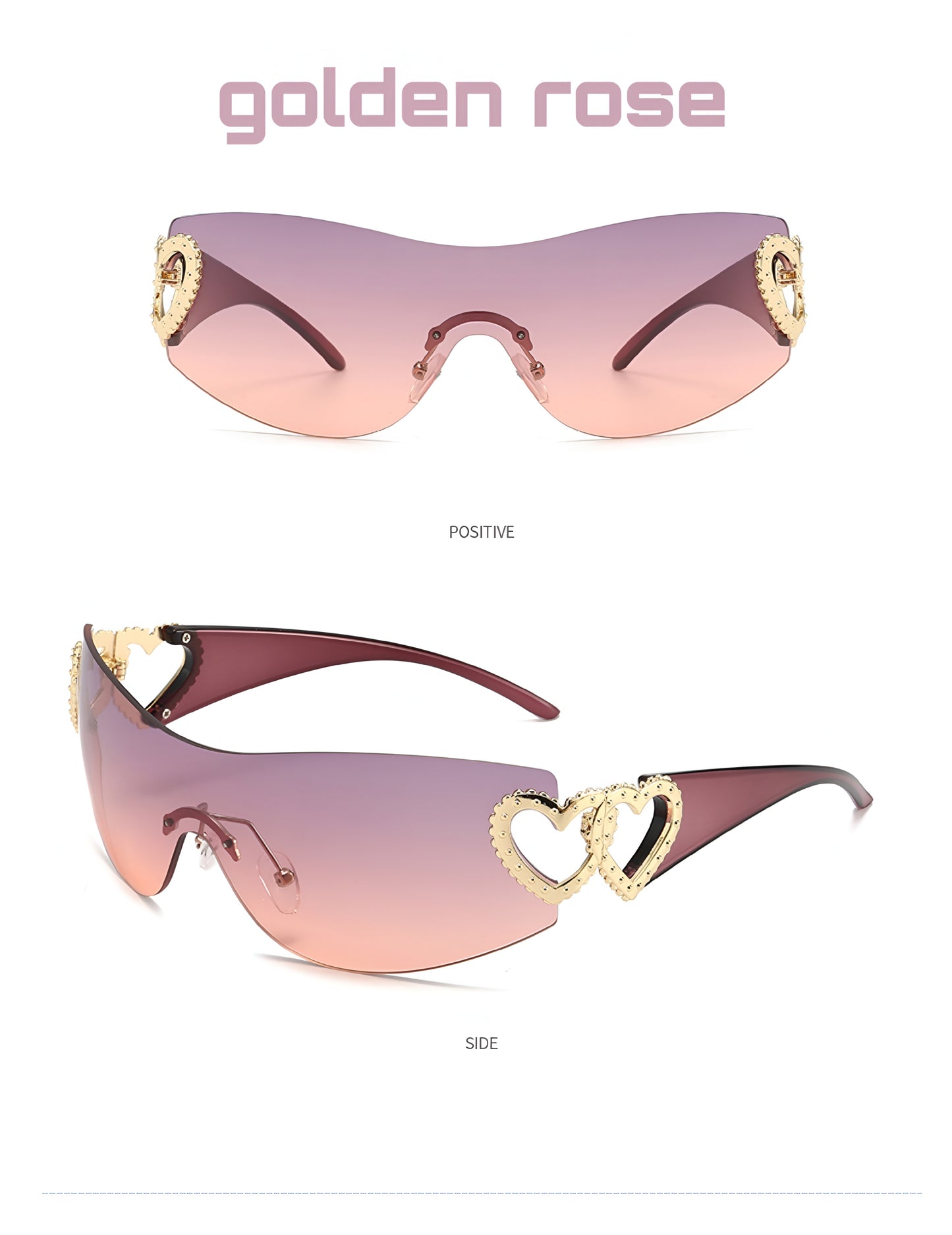 Lentes y2k corazones