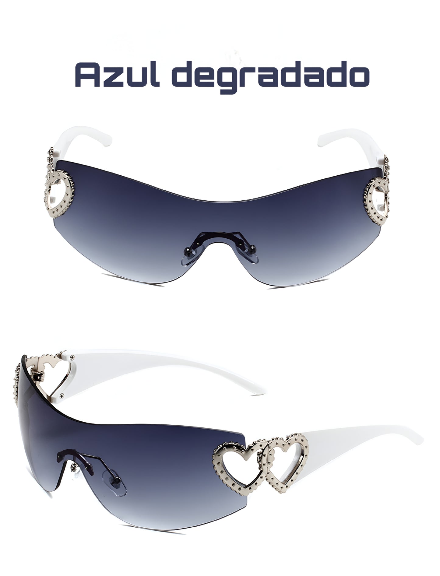 Lentes y2k corazones