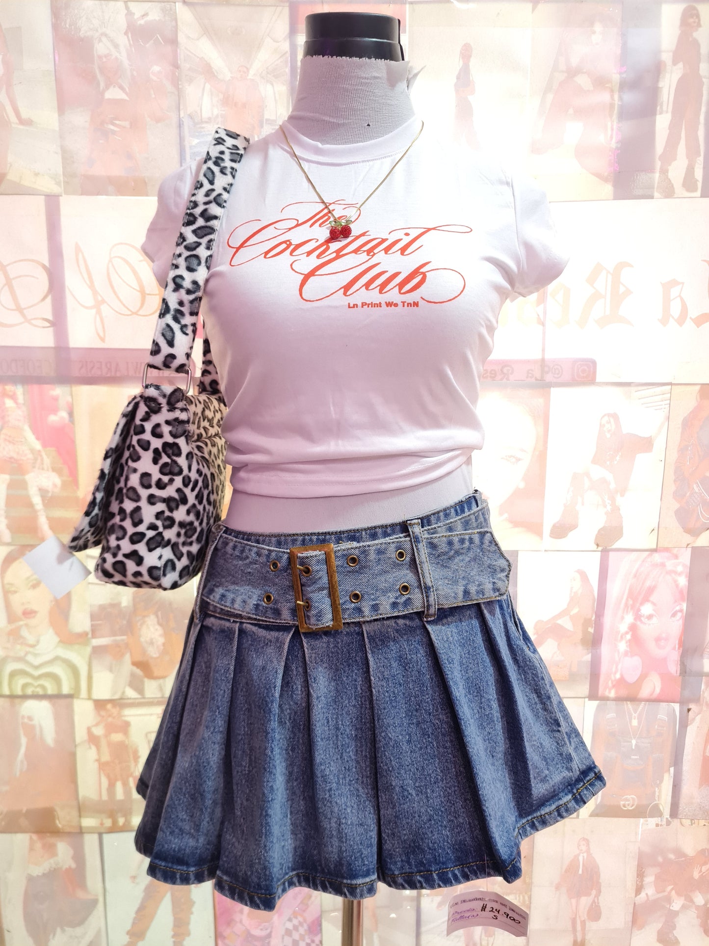 Mini Falda Denim Y2K