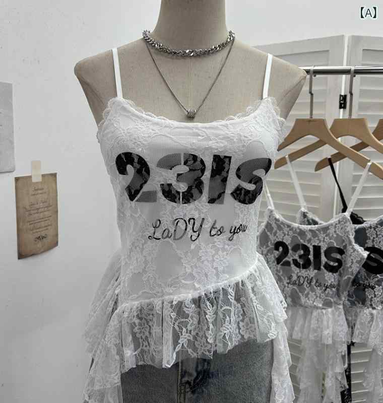 Top camisola encaje vuelitos