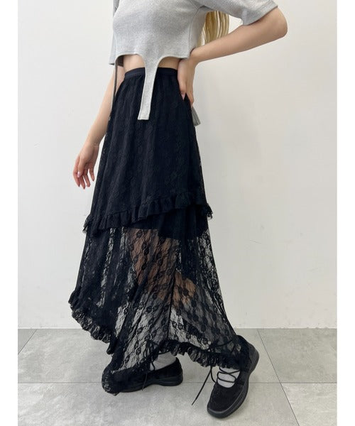 Falda midi encaje japan