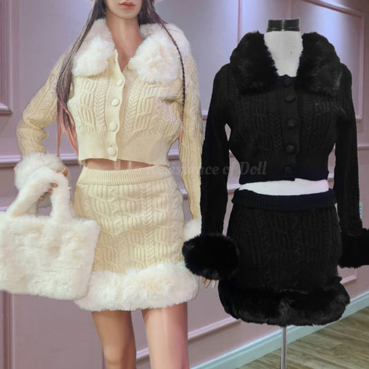 Conjunto Peludito Lana